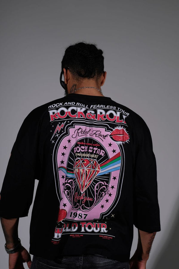Worldtour Cropped tshirt - Black