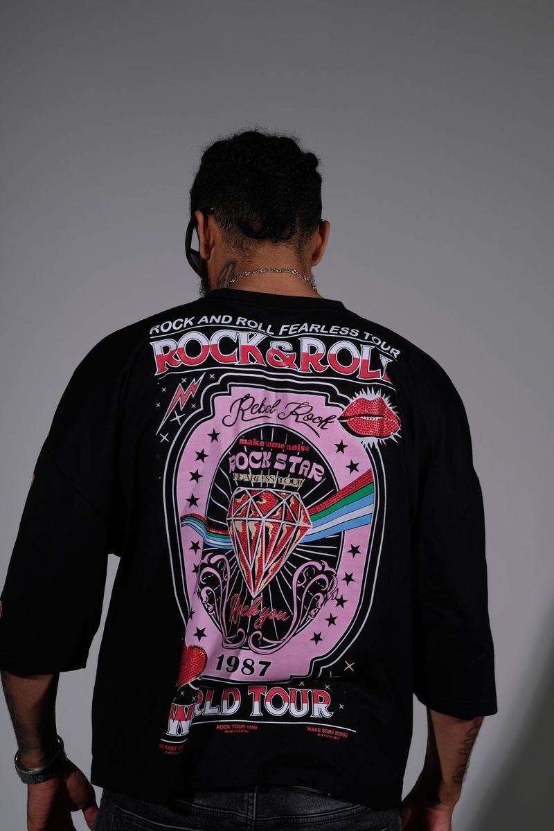 Worldtour Cropped tshirt - Black
