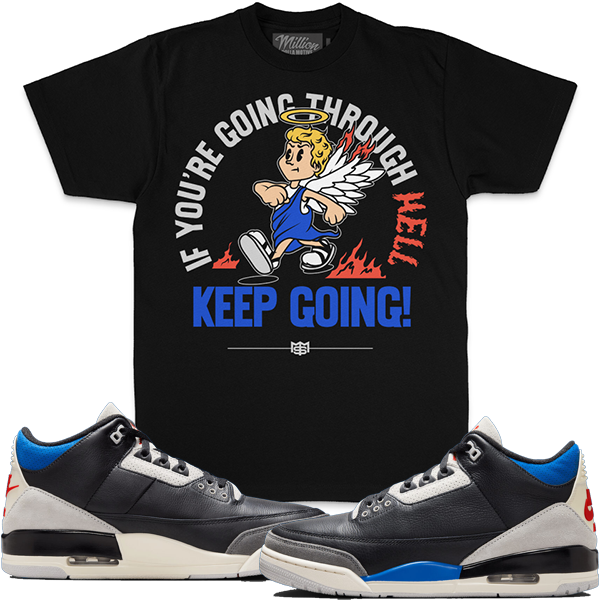 Keep Going - Black T-Shirts