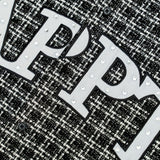 STATIC FLANNEL BUTTON UP - BLACK
