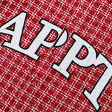 STATIC FLANNEL BUTTON UP - RED