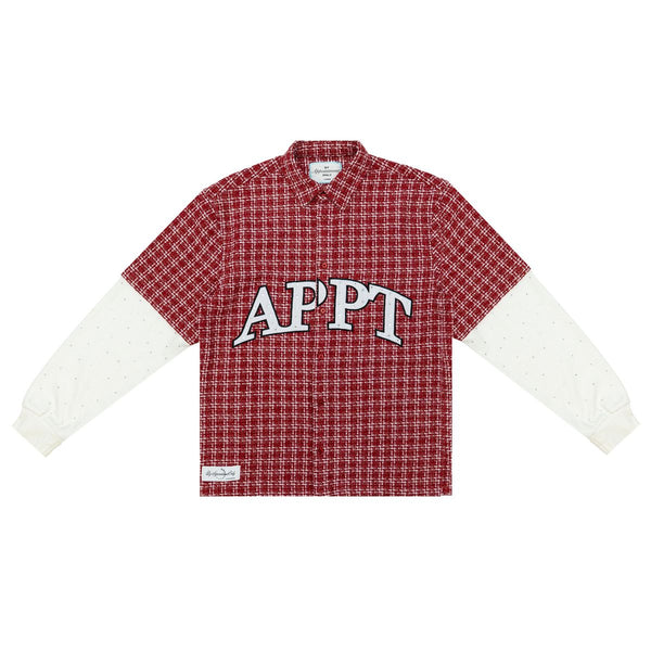 STATIC FLANNEL BUTTON UP - RED