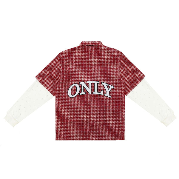 STATIC FLANNEL BUTTON UP - RED