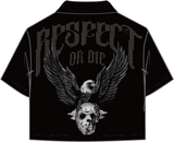 RESPECT OR DIE CROPPED TWILL SHIRT