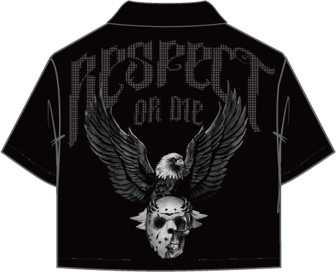 RESPECT OR DIE CROPPED TWILL SHIRT
