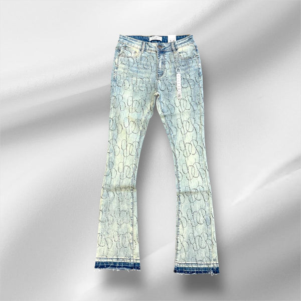 RST-1200 LT BLUE - DIAMOND STACKED PREMIUM DENIM