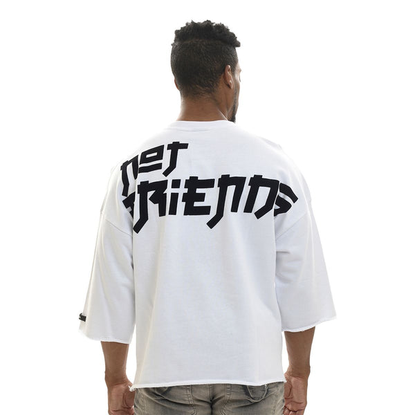 Make Money Cropped Tee - White