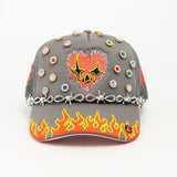 LOVE HARD TRUCKER HAT -GREY