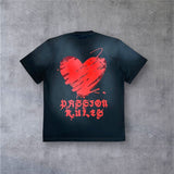 RST-134 BLACK PASSION DIAMONDS HEAVYWEIGHT TEE