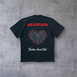 RST-117 BLK REELISTIK SHATTERED DIAMOND HEAVY WEIGHT TEE