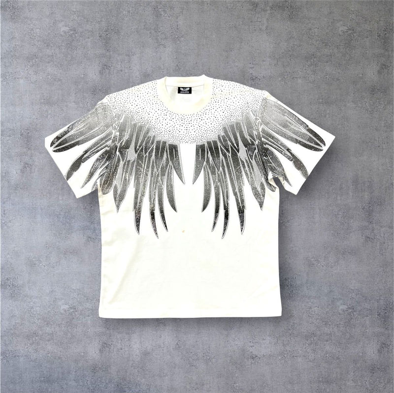RST-122 WHT REELISTIK FLIGHT CLUB DIAMOND HEAVY WEIGHT TEE