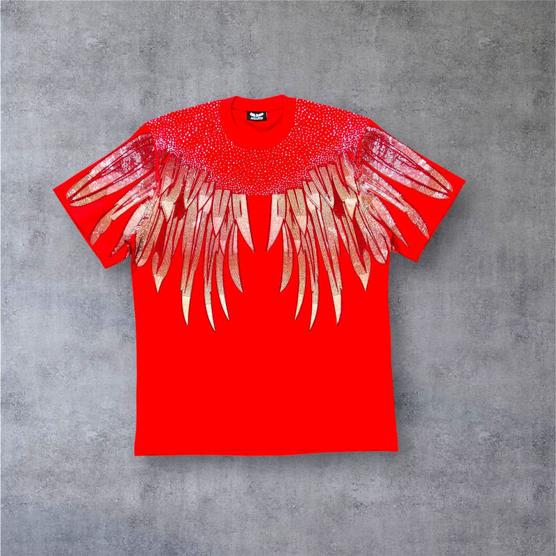 RST-122 RED REELISTIK FLIGHT CLUB DIAMOND HEAVY WEIGHT TEE