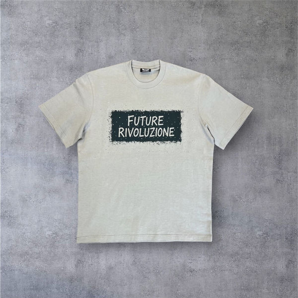 RST-126 GRY REELISTIK REIGN DIAMOND HEAVY WEIGHT TEE