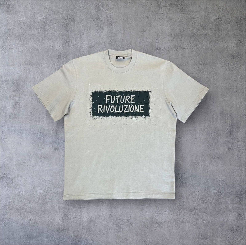 RST-126 GRY REELISTIK REIGN DIAMOND HEAVY WEIGHT TEE