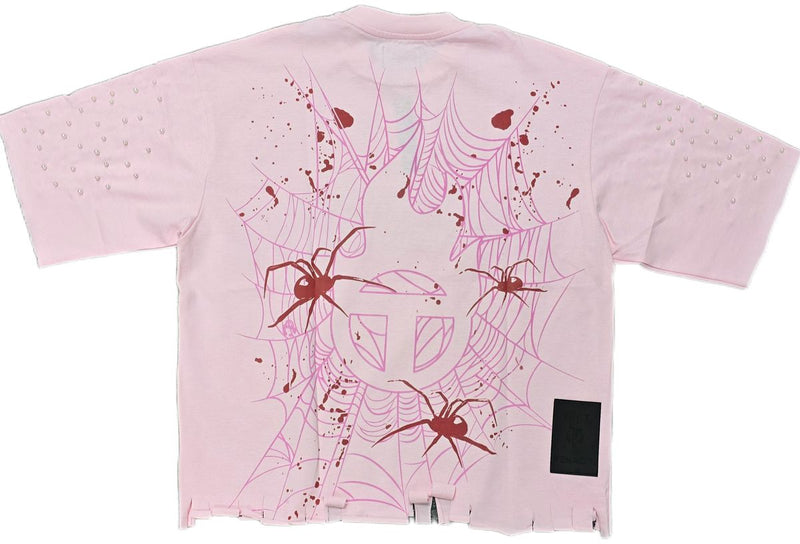 SPIDER PEARL TEE - PINK