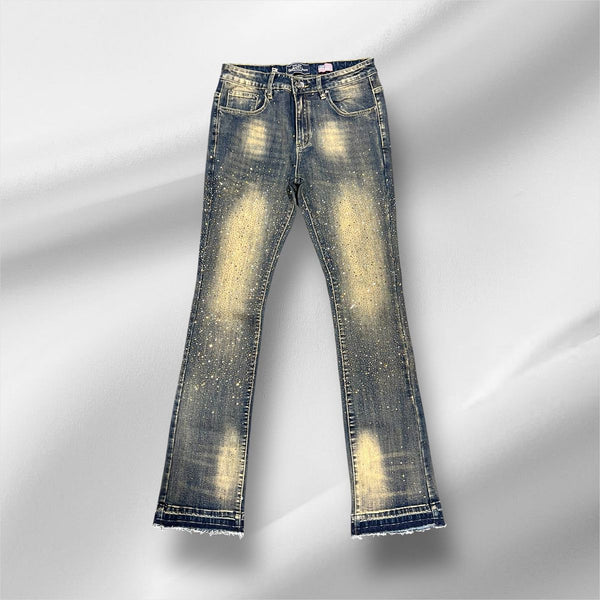DMT-900-2 TAN DAMATI DIAMOND STACKED PREMIUM DENIM