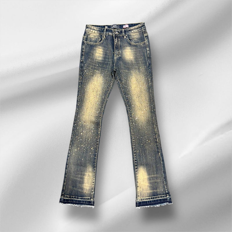 DMT-900-2 TAN DAMATI DIAMOND STACKED PREMIUM DENIM