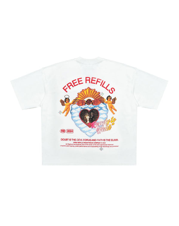 SACRED TEE (FR-F25-011)- CREAM