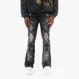 KINGS STACKED JEANS - BLACK SHADOW