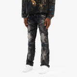 KINGS STACKED JEANS - BLACK SHADOW