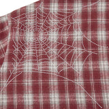 BROKEN WEB FLANNEL JACKET - RED