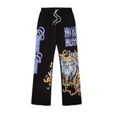 STARGAZER FLARES JOGGERS - BLACK