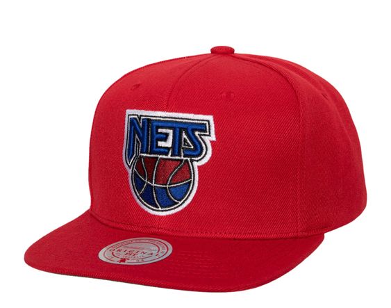 Mitchell & Ness NBA Core Basic New Jersey Nets HWC Snapback - Red