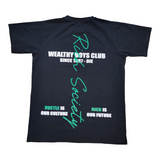 Wealthy Boys Rich Society Tee- Black