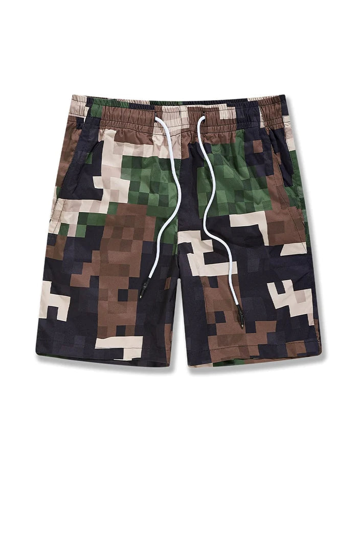 ATHLETIC - MARATHON SHORTS-DIGITAL WOODLAND