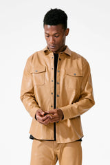 THRILLER BUTTON UP (MOCHA)