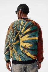 Silk Road Crewneck Sweater (Gold Dragon)