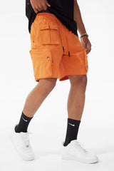 RETRO - ALTITUDE CARGO SHORTS-ORANGE