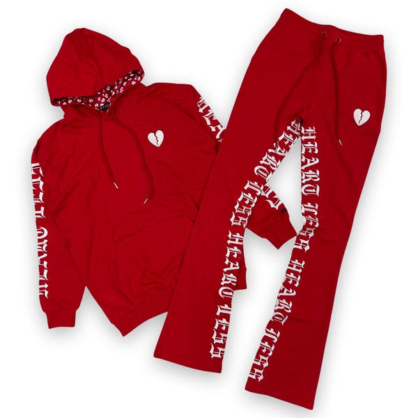 Heartless Fleece Stack Sets-Red