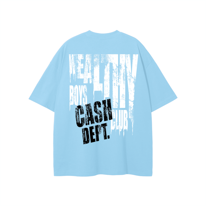 WEALTHY BOYS CASH DEPT TEE-BABY BLUE