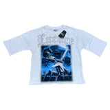 FOCUS ENCORE STONE GREY CROP T-SHIRT