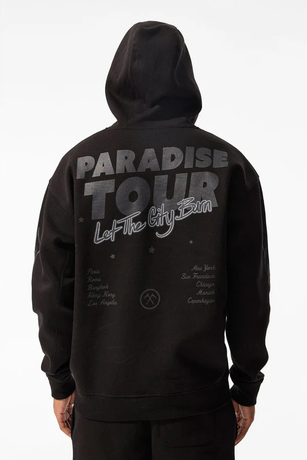 Paradise Tour Pullover Hoodie-Black