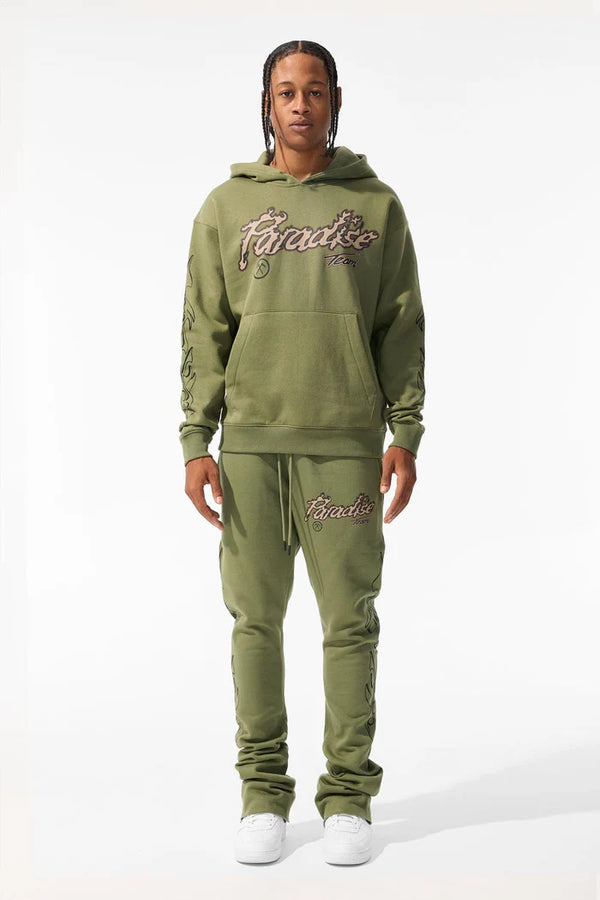 Paradise Tour Pullover Hoodie-Sage