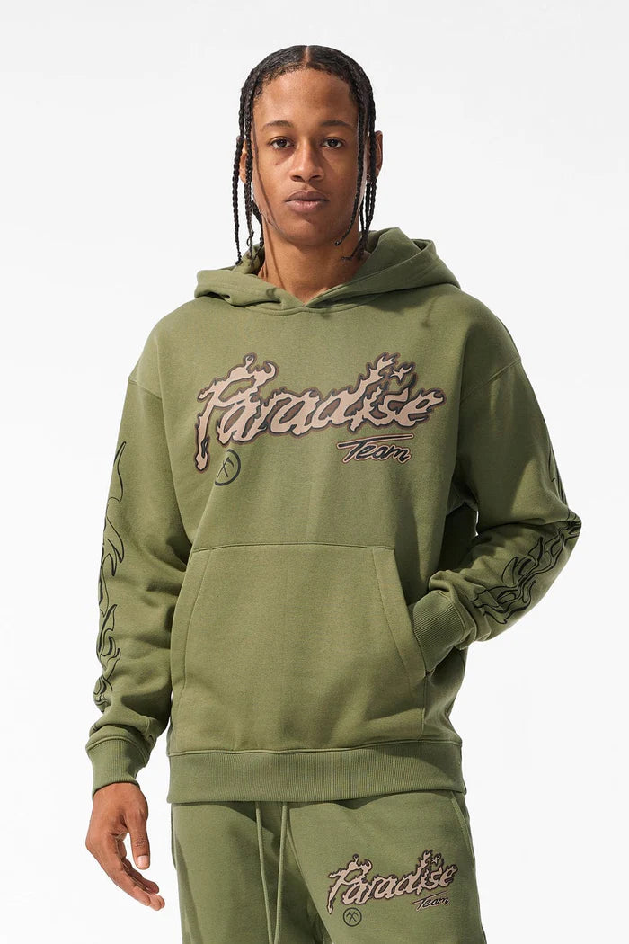 Paradise Tour Pullover Hoodie-Sage