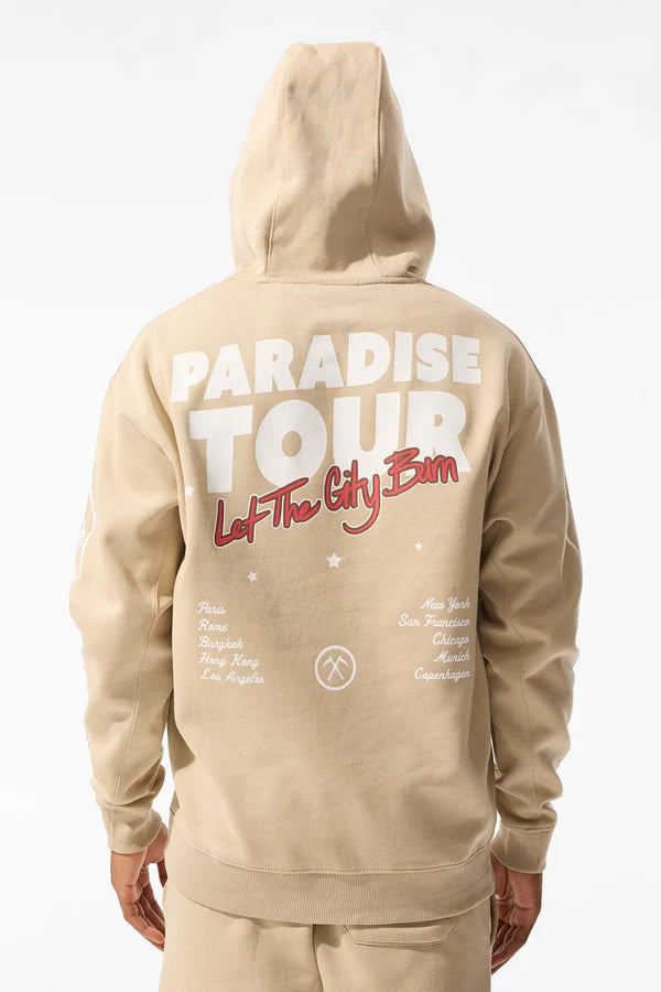 Paradise Tour Pullover Hoodie-Sand