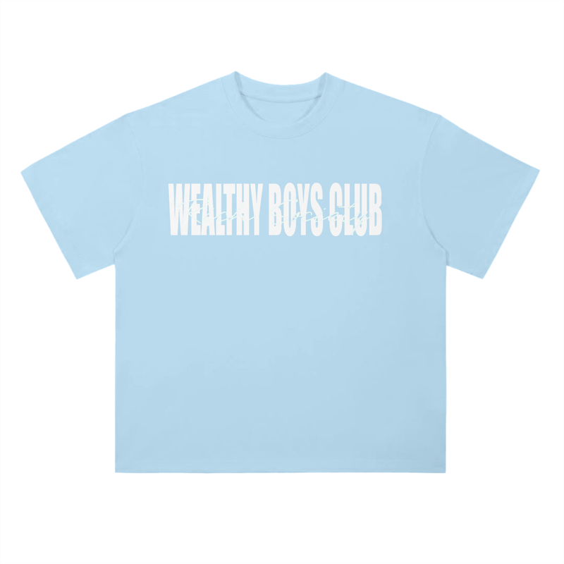 Wealthy boys Rich Society Tee- UNC Blue