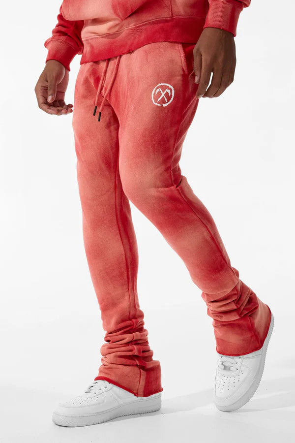 Afterlife Stacked Sweatpants (Red)