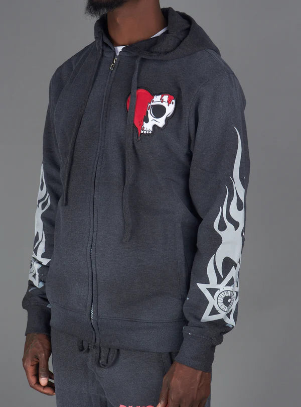 Rebel Minds Hoodie - Blessed And Beyond - Charcoal