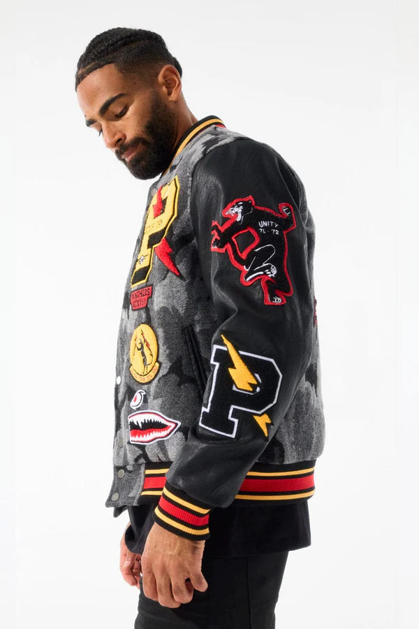 Hellcat Varsity Jacket (Black Camo)