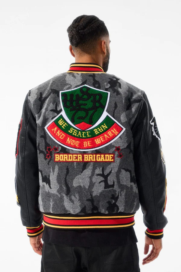 Hellcat Varsity Jacket (Black Camo)