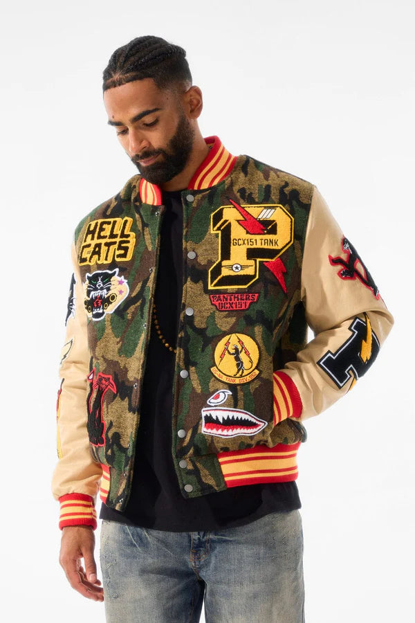 Hellcat Varsity Jacket (Vintage Camo)