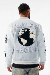 Fallen Angels Varsity Jacket (Light Grey)