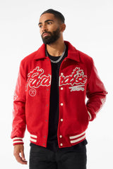 Paradise Tour Varsity Jacket (Red)