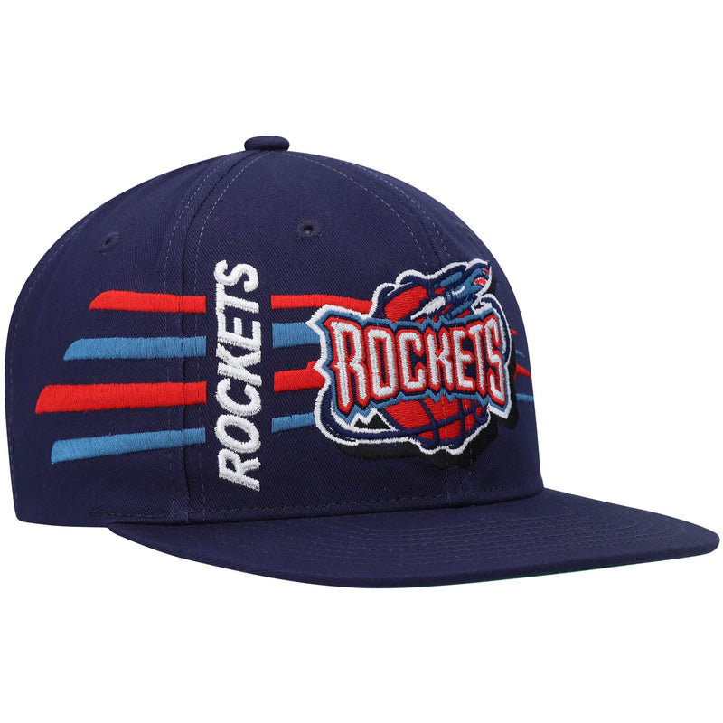 Houston Rockets Mitchell & Ness Hardwood Classics Retro Bolt Deadstock Snapback Hat