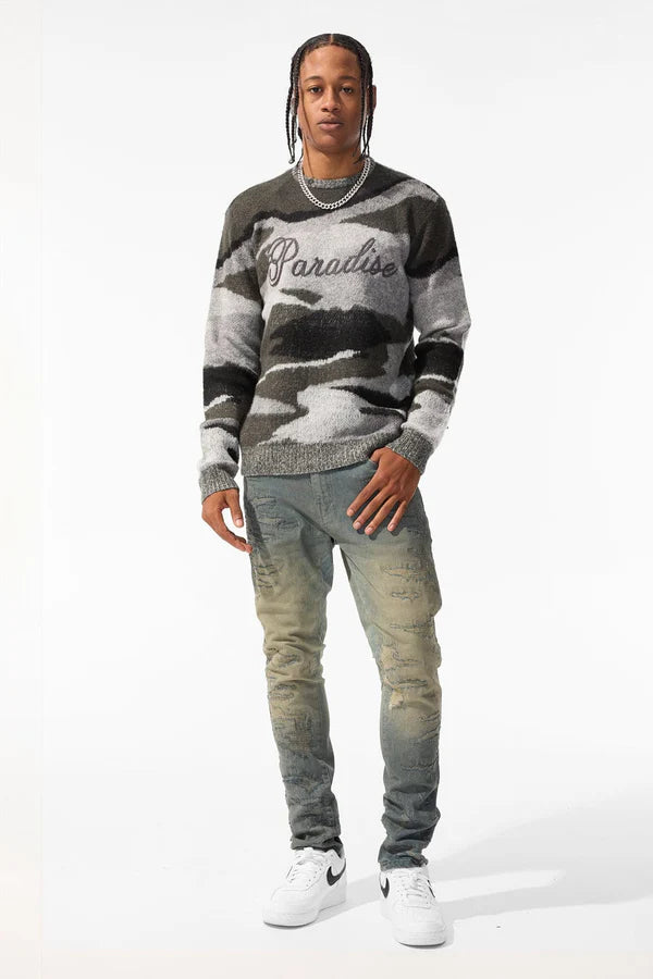 Paradise Mirage Crewneck Sweater (Black)