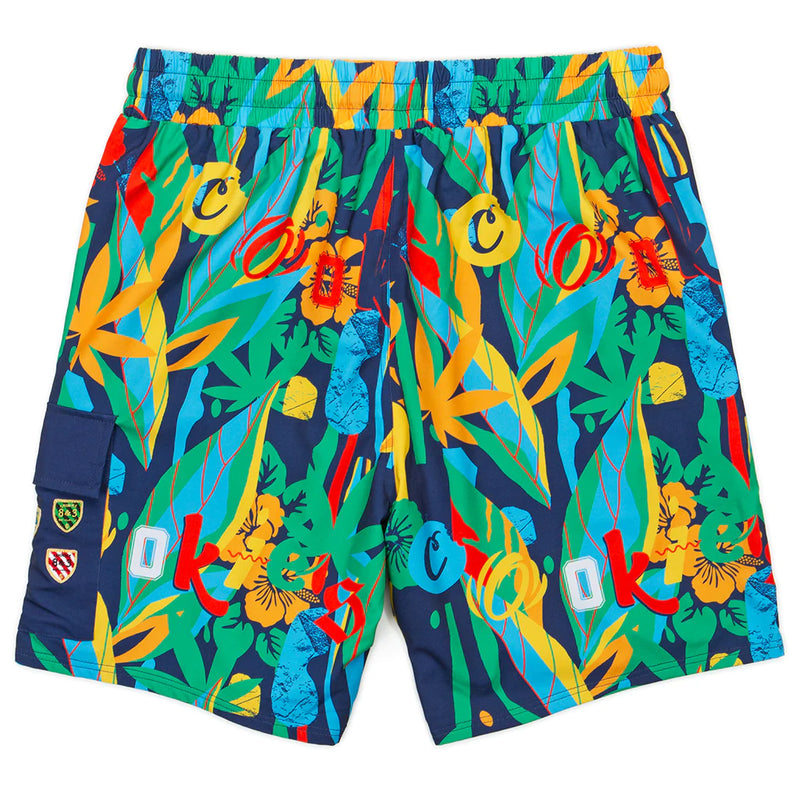 Corsica Cotton Poplin All Over Print Swim Trunk